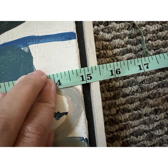 EMISELA HART LARGE VTG MCM EXPRESSIONIST MODERNIST OIL PAINTING 1969 WASHINGTON - Picture 5 of 9